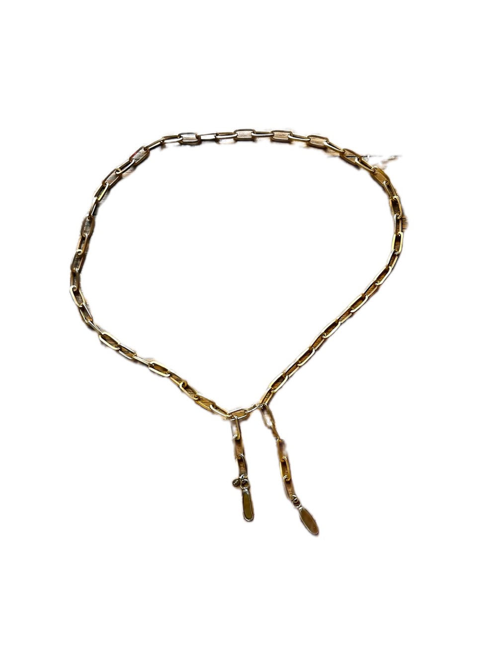 Vintage Y2K Delicate Paperclip Link Waist Chain Belt OS